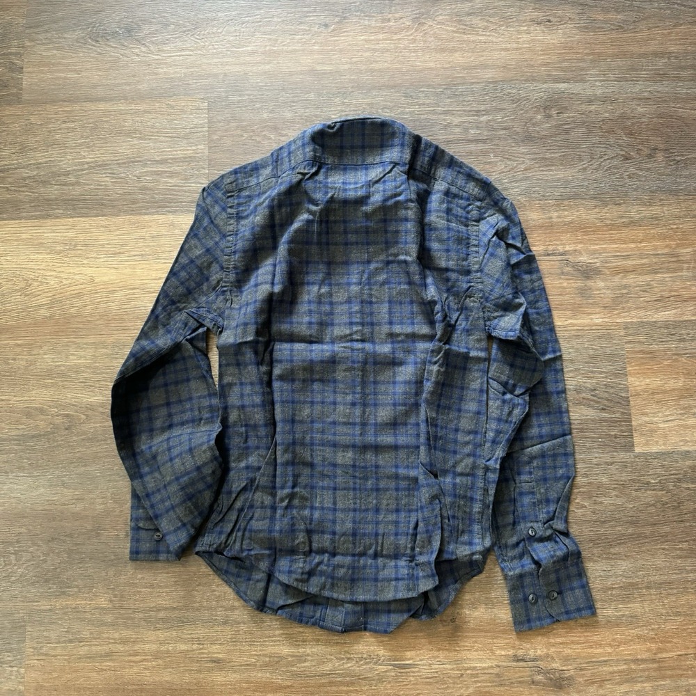 NWT‎ UNTUCKit Macari Flannel Style Mens Long Sleeve Button Up Shirt Size XS Slim - Picture 9 of 11